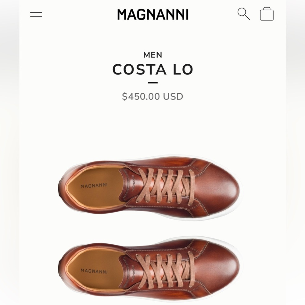 Magnanni Brown Leather Men's Shoes